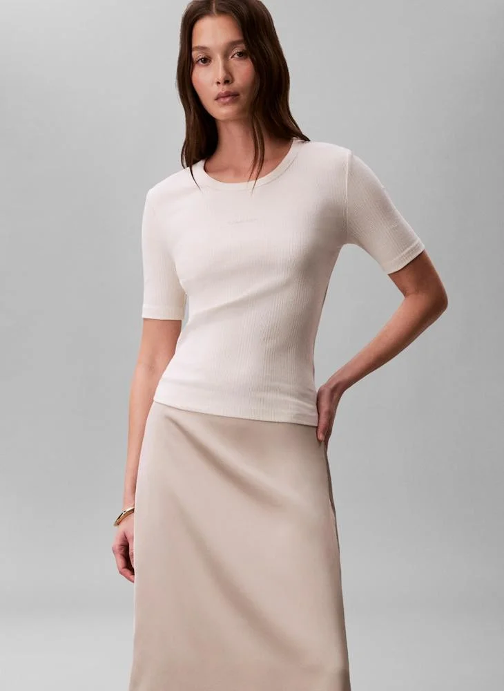 CALVIN KLEIN  Logo Varigated Rib Nano Tank for Women | Best Price UAE