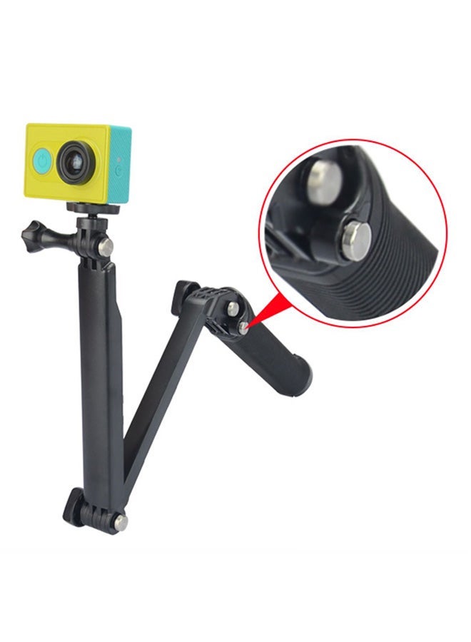 Multifunctional Selfie Stick With Mini Tripod For Xiaomi and GoPro Camera Black - Image 1