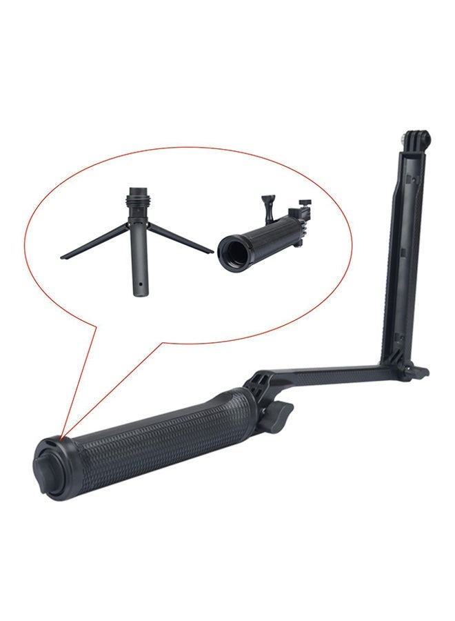 Multifunctional Selfie Stick With Mini Tripod For Xiaomi and GoPro Camera Black - Image 2