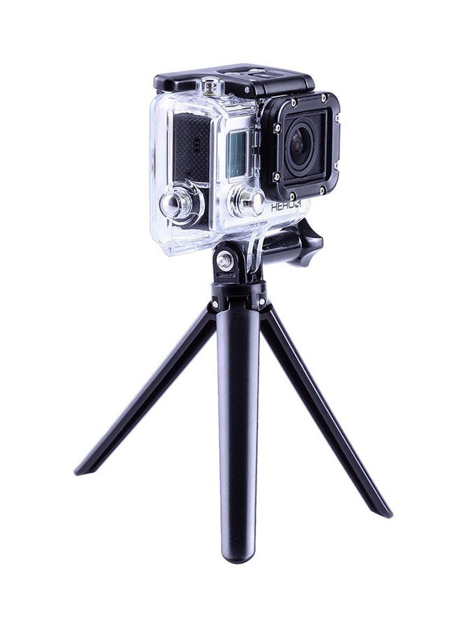 Multifunctional Selfie Stick With Mini Tripod For Xiaomi and GoPro Camera Black - Image 5