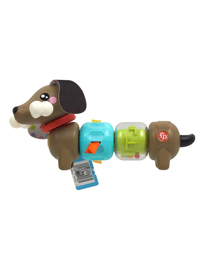 Fisher-Price Baby Sensory Toy Fp Pets Click & Spin Activity Pup With Fine Motor Activities For Infants Ages 6+ Months  - Image 5