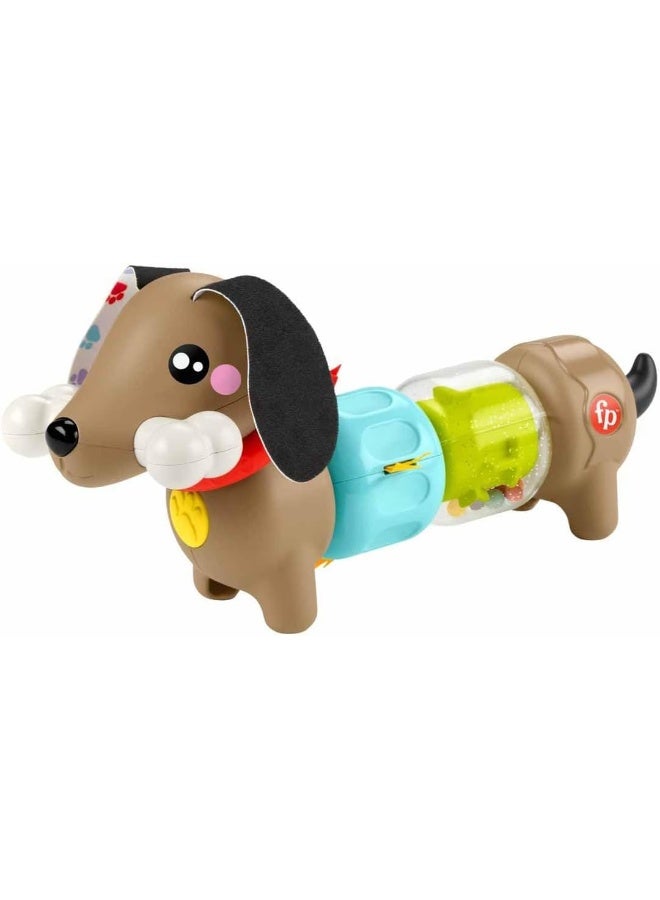 Fisher-Price لعبة حسية للأطفال - جرو النشاط القابل للنقر والدوران من فيشر-برايس FP Pets مع أنشطة المهارات الحركية الدقيقة للأطفال من عمر 6 أشهر فما فوق، Htw91 - Image 1