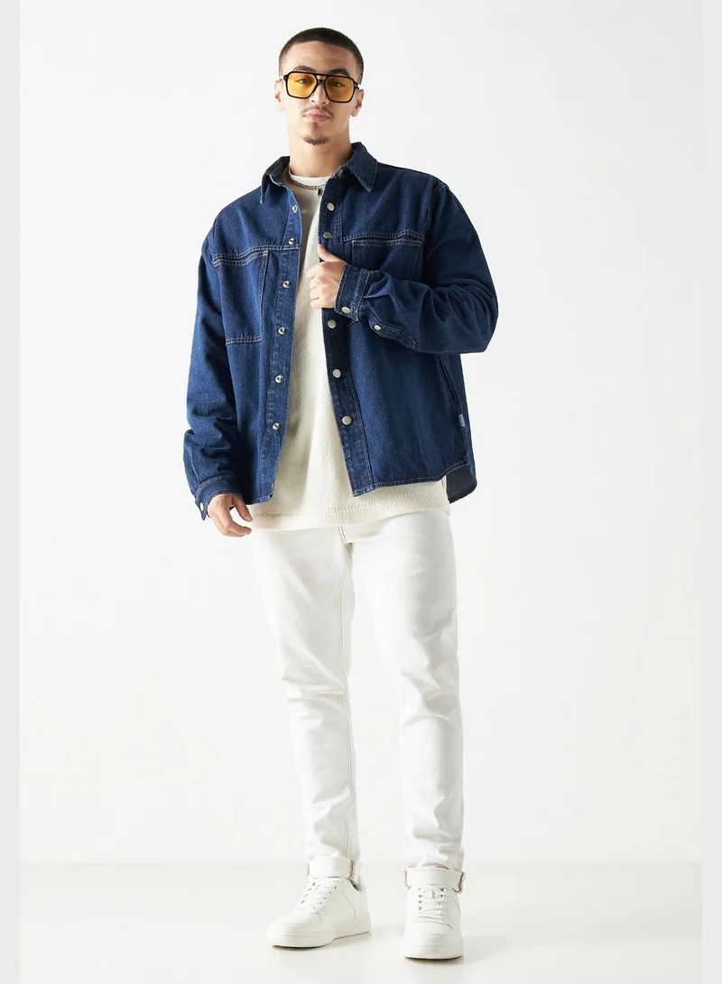 Lee Cooper Flap Pockets Regular Fit Denim Shirt