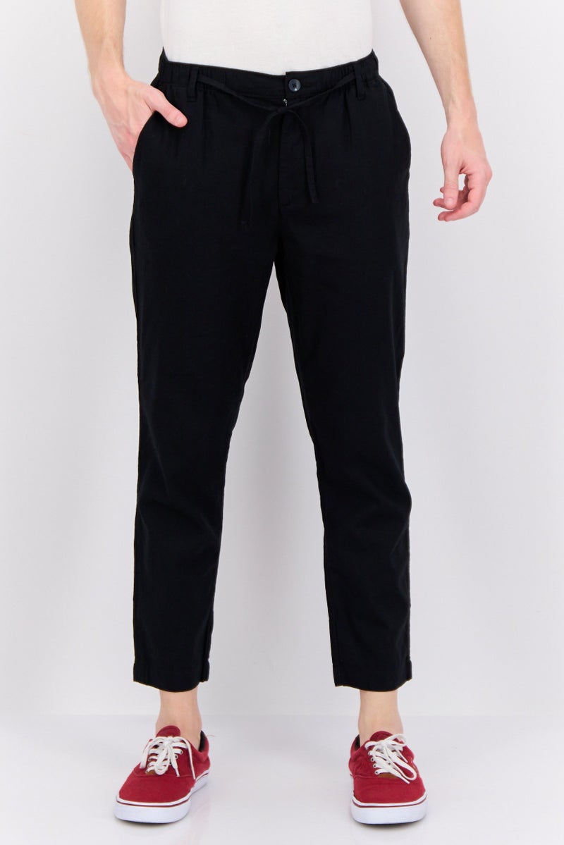 Gazzarrini بنطلون تشينو عادي للرجال، أسود - Image 1