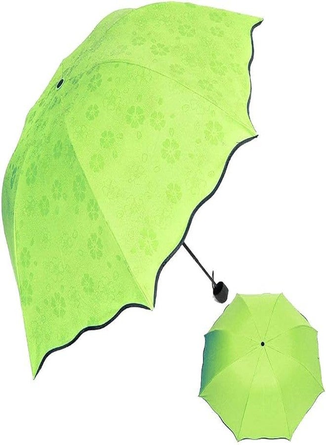 Nityasiddh Light And Beautiful Travel Magic Umbrella, Water Contact Gets Pattern Automaticly, Strong, Folding Umbrella for Rain, Sun Light, Random Color - Image 1