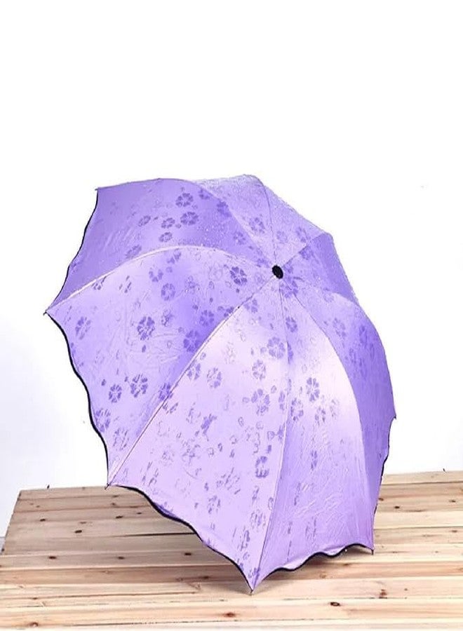 Nityasiddh Light And Beautiful Travel Magic Umbrella, Water Contact Gets Pattern Automaticly, Strong, Folding Umbrella for Rain, Sun Light, Random Color - Image 2