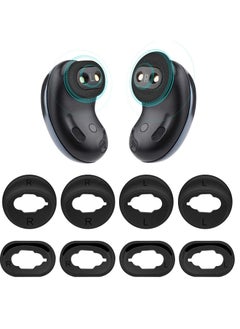 KASTWAVE Ear Wing for Galaxy Buds Live 2020 Earbuds, Tips Soft Anti-Lost Replacement Silicone Ear Gel 4 Pairs Black  - Image 1