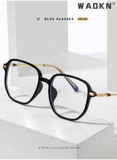 WAOKN Blue Light Blocking Glasses Blue Light Filter Computer Reading Gaming TV Phones Square Eyeglasses Fashion Anti Eyestrain Headache Eyewear for Women Men, Anti Eye Eyestrain UV 400 Protection Reading  - Image 3