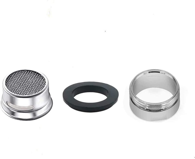 XUKEKOY 6 Pack Faucet Aerator 2.2 GPM Bathroom Sink Aerator Regular Standard Replacement Parts with Brass Shell 15/16-Inch Male Threads Aerator Faucet Filter with Gasket for Kitchen Bathroom - Image 2