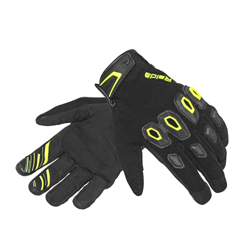 Raida Avantur MX Motorcycle Gloves | Touch Screen Compatible | Vegan Friendly | Daily Commute Gloves (S, HiViz) - Image 1