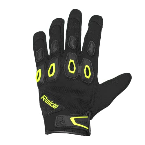 Raida Avantur MX Motorcycle Gloves | Touch Screen Compatible | Vegan Friendly | Daily Commute Gloves (S, HiViz) - Image 2