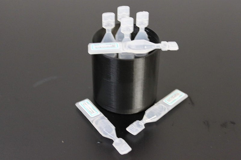 Znet3D Eye Drops Holder & Storage w/lid, Holds 7 Single use Disposable vials (Black) - Image 2