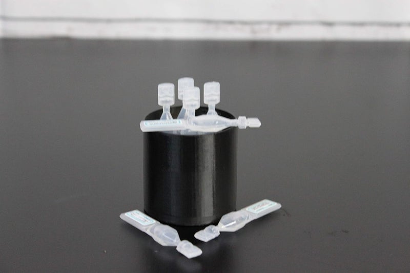 Znet3D Eye Drops Holder & Storage w/lid, Holds 7 Single use Disposable vials (Black) - Image 4