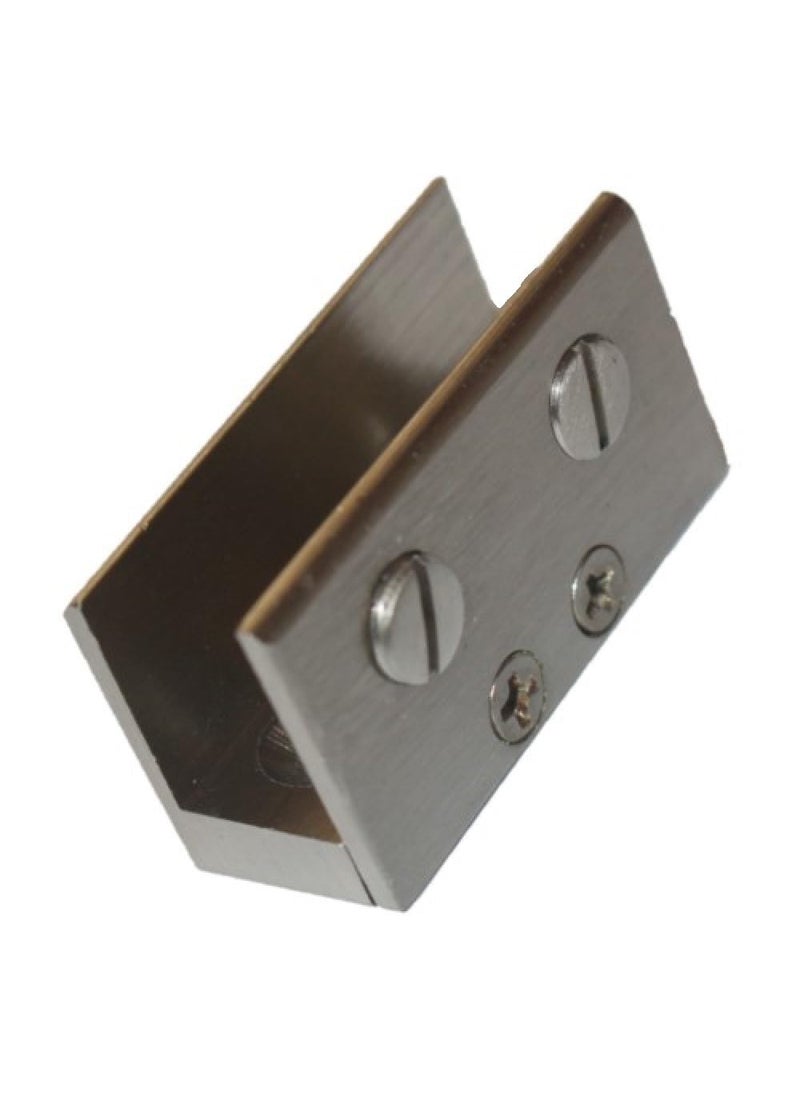 RISEOM RiseOm RectangularShape Glass Clip Clamp BracketU Bracket of Brass Pack of 4 for 8mm Glass  - Image 1