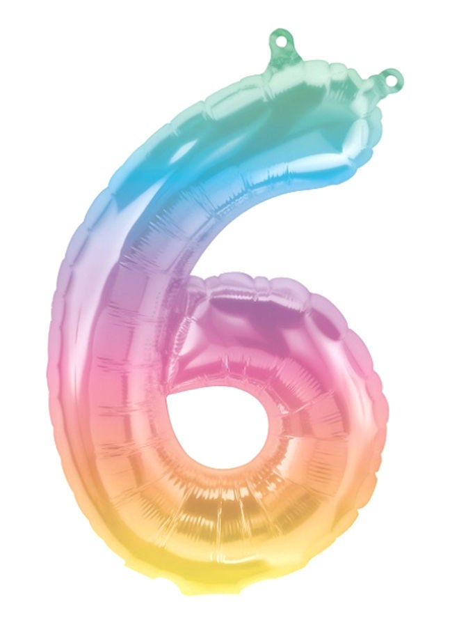 نيبمينينت بالون زينة لعيد الميلاد على شكل رقم 6 16بوصة - Image 1