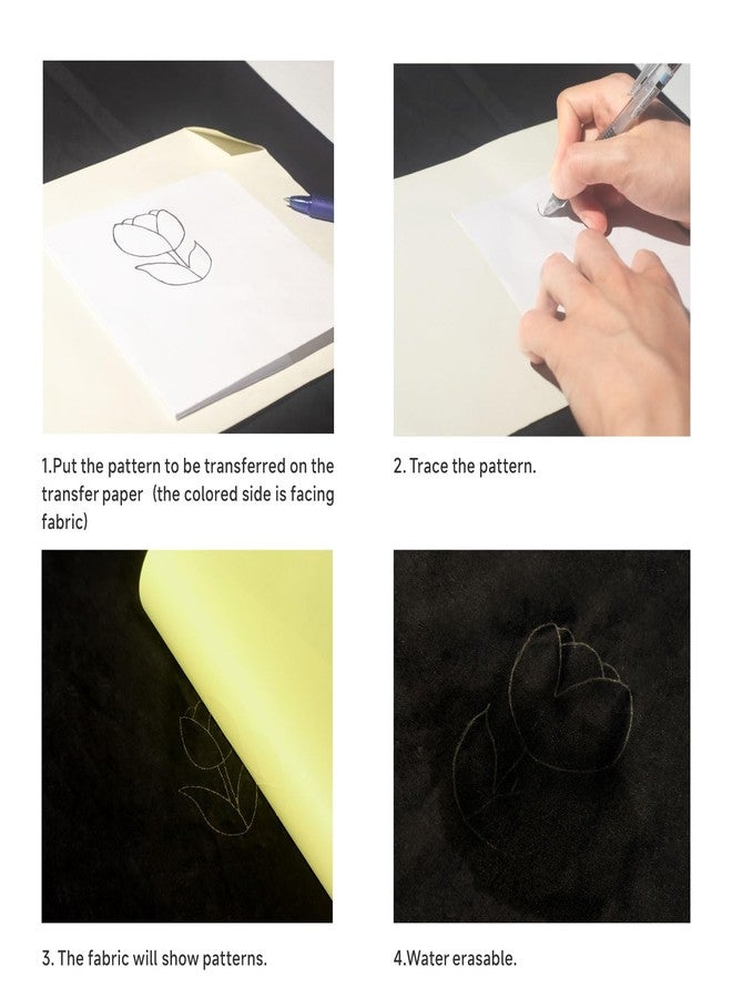 Kearing Dressmakers Tracing Paper Yellow/White Double-Faced Tracing Paper 82x57cm(32" x 22") - Image 3