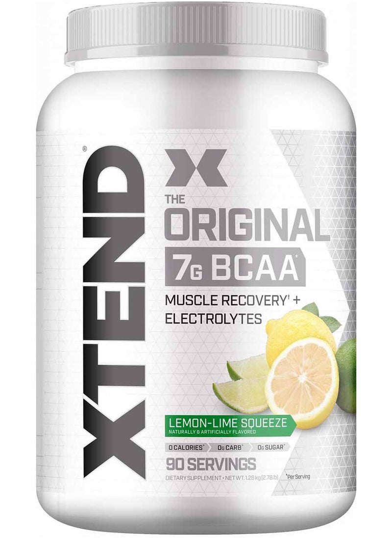 XTEND Xtend Original BCAA Powder, Sugar Free Post Workout, Muscle Recovery, Drink With Amino Acids 7g BCAAs, For Men And Women, Lemon Lime Squeeze Flavor , 90 Servings 