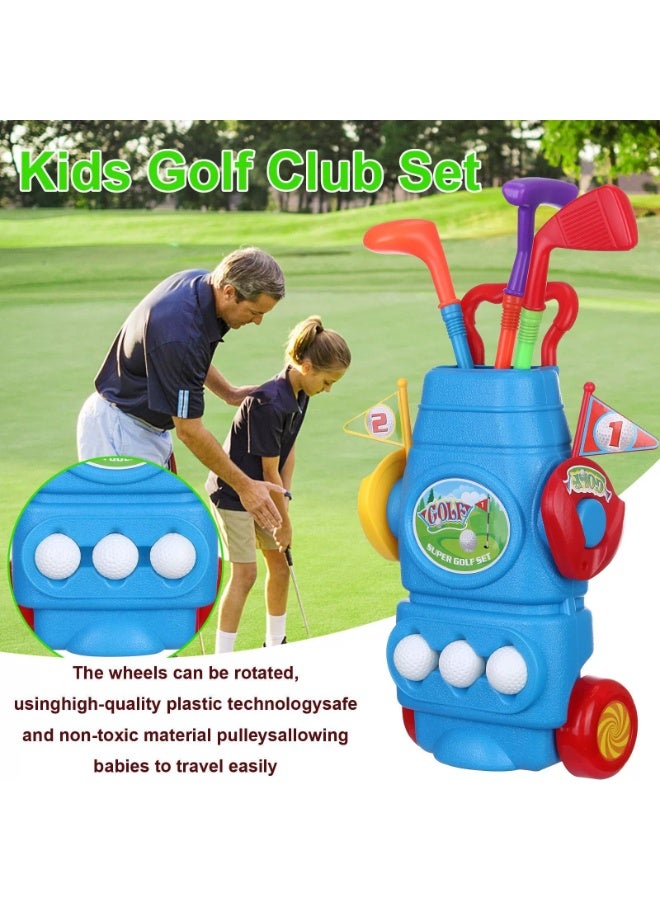 YY-Recheer Kids' Golf Practice Set, Indoor & Outdoor Fun Sports Toy for Children, Includes Clubs and Balls for Family Fitness & Play - Image 3