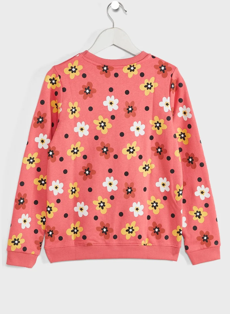 Pinata Floral Round Neck Sweatshirt