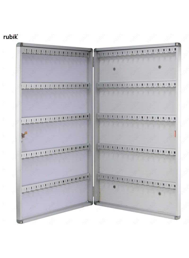 Rubik 160-Bit Key Storage Cabinet Wall Mount, Aluminum Alloy Key Management Storage Lock Box for Home Business (160 Keys Capacity) - Image 3