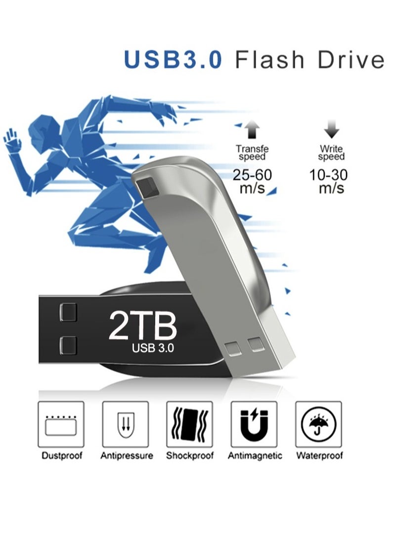 2 تيرا بايت USB 3.0 عالية السرعة فلاش محرك قلم معدني مقاوم للماء أسود - pzsku/ZF1FD41CC6325CF574ECAZ/45/_/1738757056/789bc22e-2a54-4418-bdc5-5a2c047b2f8d