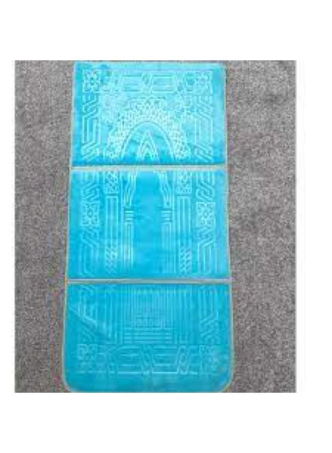 أكاليكس سجادة صلاة قابلة للطي 2 في 1 ومسند ظهر أزرق سماوي - Image 2