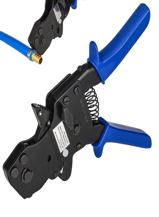 GUOFIS PEX Ratchet Cinch Clamp Tool for Stainless Steel Clamp Rings, One-Hand Ratchet Design Crimper Tool from 3/8", 1/2", 3/4", 5/8" and 1", ASTM2098 - Image 1