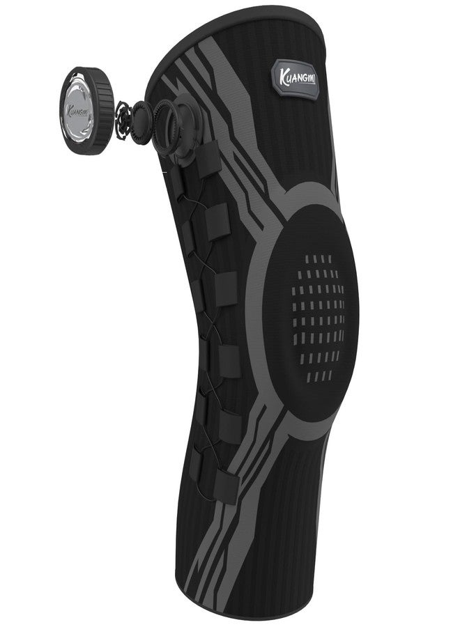 Kuangmi Smart Knee Brace with Adjustable Compression Knob & Micro-Adjustable Support for Perfect Fit, Arthritis Pain Relief, Meniscus Tear Recovery, Joint Stability for Sports & Daily Use,BRM - Image 1