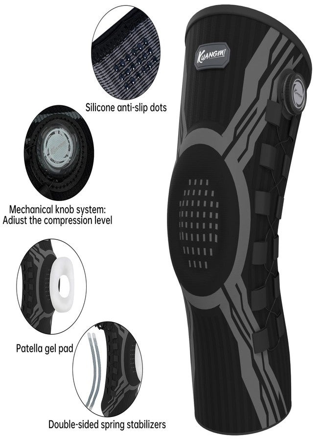 Kuangmi Smart Knee Brace with Adjustable Compression Knob & Micro-Adjustable Support for Perfect Fit, Arthritis Pain Relief, Meniscus Tear Recovery, Joint Stability for Sports & Daily Use,BRM - Image 2