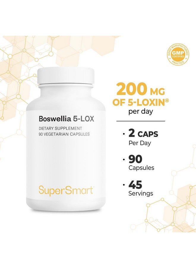 سوبرسمارت - 5-لوكسين 200 ملغ في اليوم (براءة اختراع) - مكمل AKBA - مستخلص 5-لوكسين من بوسويليا سيراتا | خالي من الكائنات المعدلة وراثيًا وخالي من الغلوتين - 90 كبسولة نباتية - Image 4