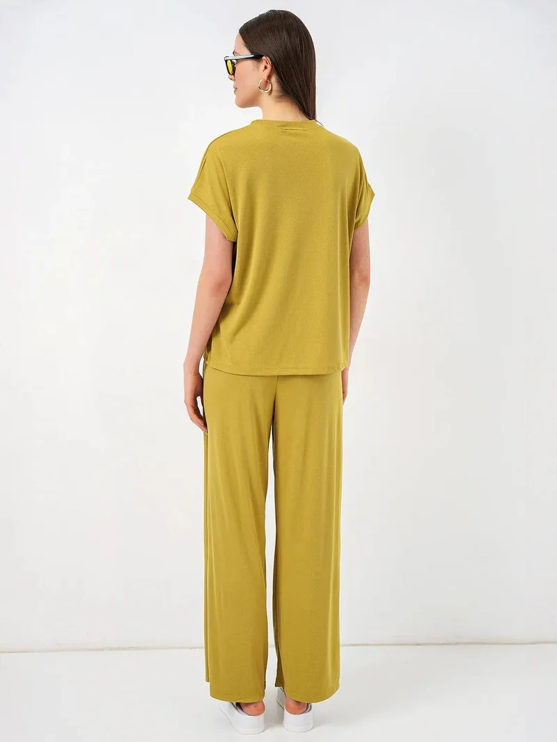 Big Dart Green BDART Relaxed Fit Crew Neck Blouse for Women | Best Price UAE