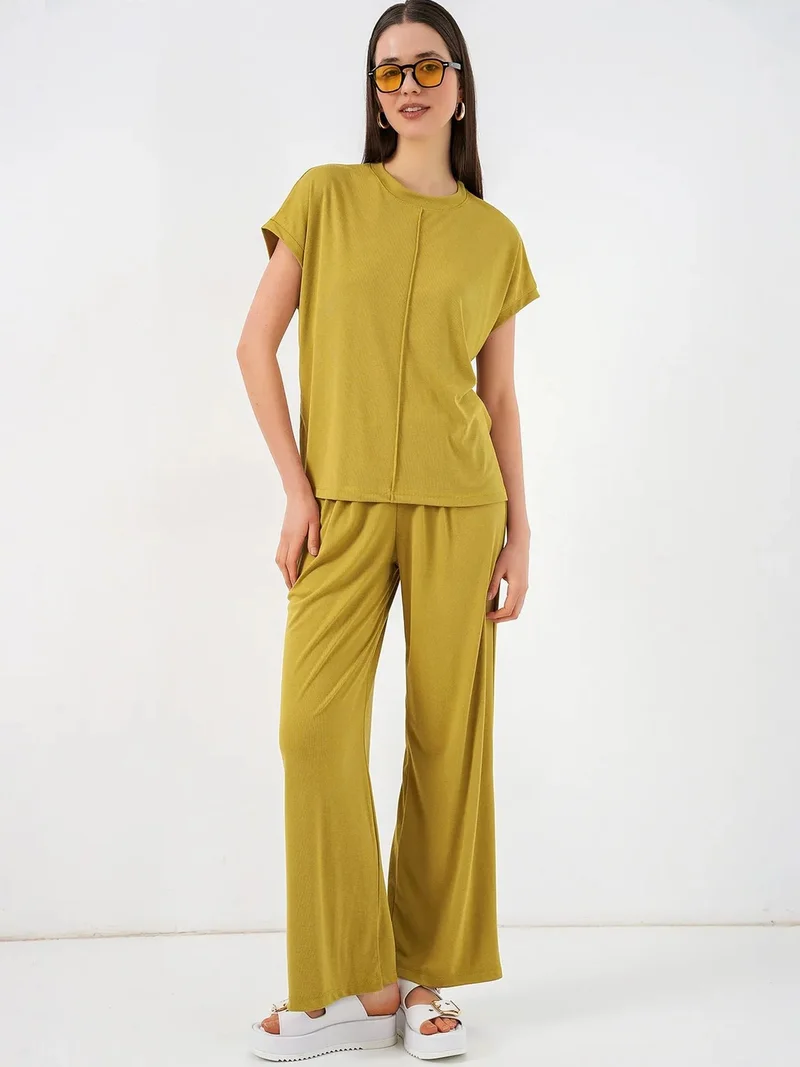Big Dart Green BDART Relaxed Fit Crew Neck Blouse for Women | Best Price UAE