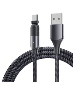 USB Type-C Charger Cord, 1.2m 180 Degree Rotating Head USB Type-C Nylon Charging and Data Transfer Cord Cable, for Samsung/LG/Moto/LG Phones, for PS5/Xbox X/S Controller/Switch Pro Controller