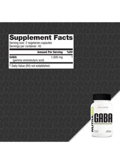 NutraBio NutraBio 100% Pure GABA Supplement (Gamma-Aminobutyric Acid), 500mg - May Help with Healthy Sleep and Relaxation, 90 Capsules  - Image 2