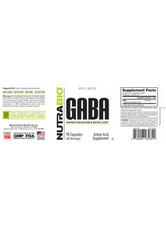NutraBio NutraBio 100% Pure GABA Supplement (Gamma-Aminobutyric Acid), 500mg - May Help with Healthy Sleep and Relaxation, 90 Capsules  - Image 3