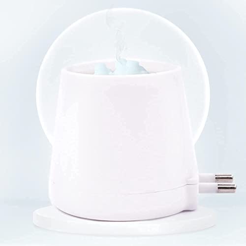 DRAMIQ Plastic Beautiful Kapoor Dani/Aroma Diffuser Cum Night Lamp Essential Oil Diffuser Made In India Electrical Camphor Diffuser Auto-Heating (Blue, 1) - Image 1