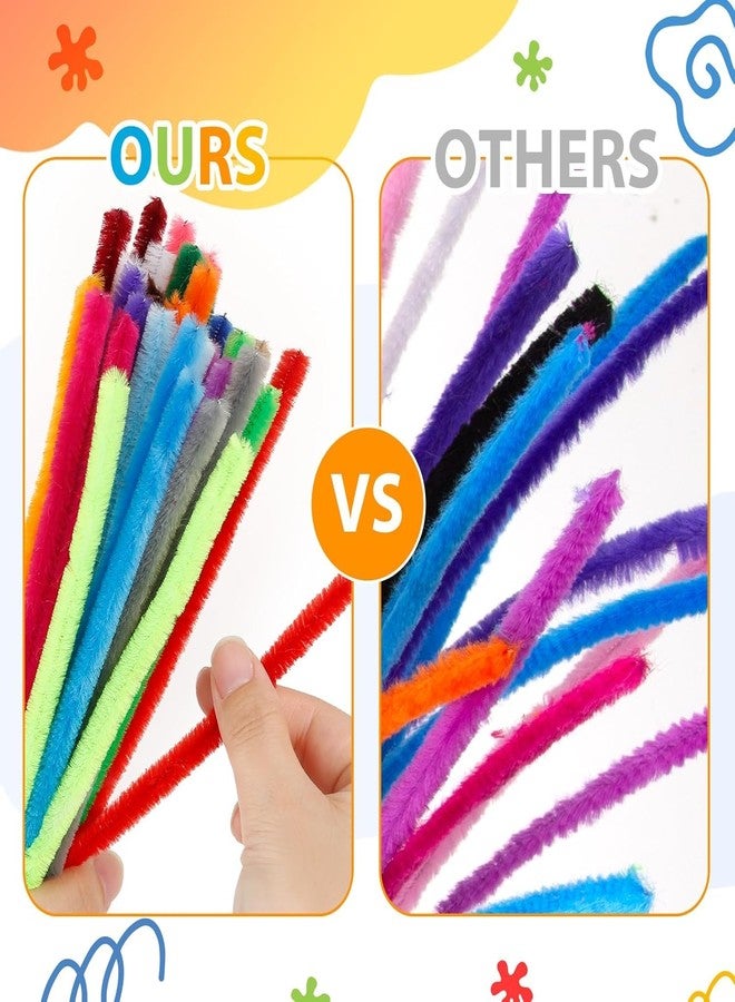 Bluedeal 200 Pieces Craft for Kids Creative Art and Craft Project, Multicolor Sparkly Chenille Stems for Beaded Jewelry and Easter Decorations (Multicolor) - Image 3