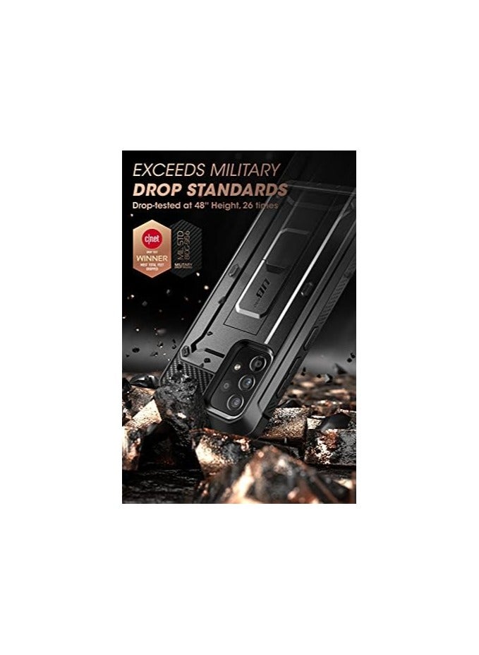 SUPCASE Unicorn Beetle Pro Series Case Designed For Galaxy A52 4/5G (2021 Release), Full-Body Rugged Holster & Kickstand Case with Built-in Screen Protector - Black - Image 2