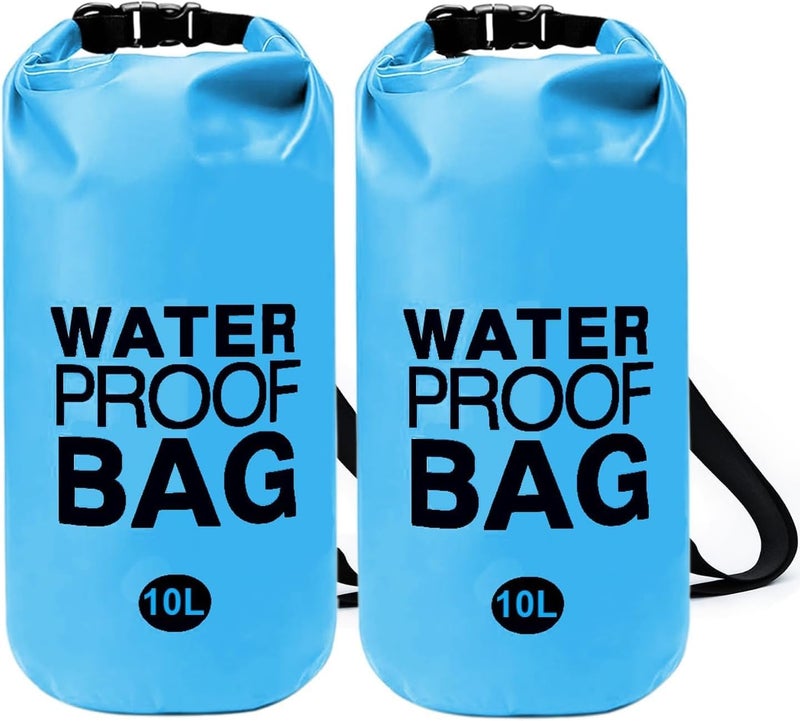 Lvsnro 2-Pack Pool Step Weights, 10L Heavy-Duty Pool Ladder Weights for Above-Ground Pools, 500D No-Break Waterproof Sand Bags, Easy & Quick Fill for Secure Pool Steps (Sky Blue) - Image 1