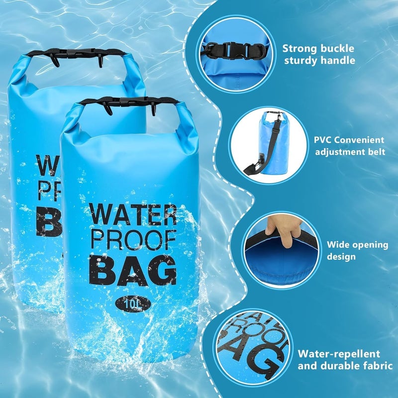Lvsnro 2-Pack Pool Step Weights, 10L Heavy-Duty Pool Ladder Weights for Above-Ground Pools, 500D No-Break Waterproof Sand Bags, Easy & Quick Fill for Secure Pool Steps (Sky Blue) - Image 5