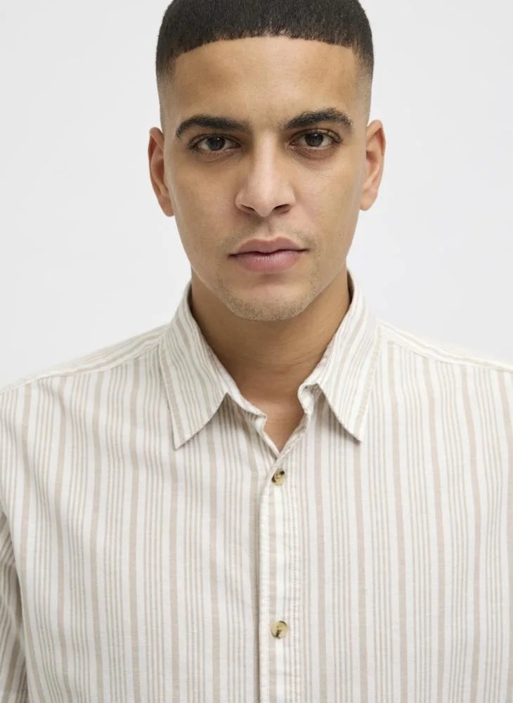 JACK & JONES Jjjoshua Stripe Detail Regular Fit Shirt