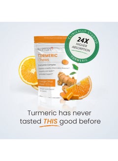 Humann Turmeric Curcumin Chews Supplement High Absorption Turmeric Orange Citrus Flavor From The Makers Of Superbeets 30 Count  - Image 5
