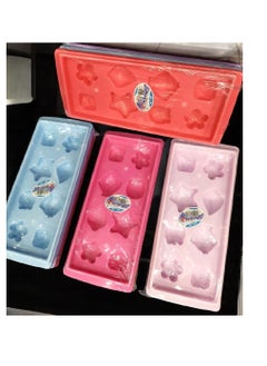 Ghazal 3-Piece Plastic Ice Mold Set, 8 Different Shapes, Size 10*23 Cm (Multi-Colored)  - Image 2