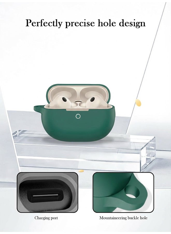 Huawei FreeBuds Pro 5 Case Cover with Cleaner Kit and Keychain, Soft Silicone Protective Case Cover for FreeBuds Pro 5 (Green) - view 4