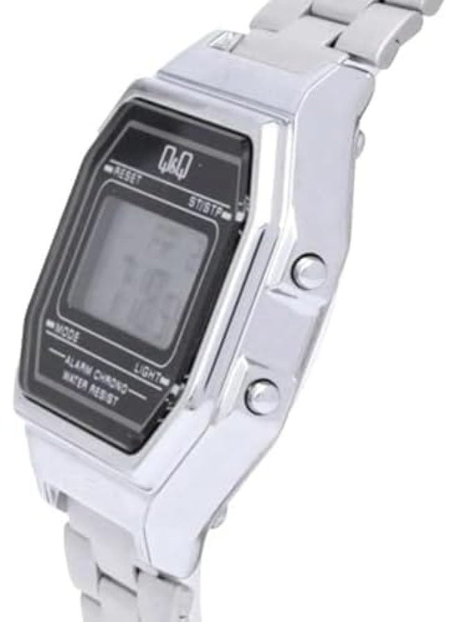 Q&Q Unisex Digital Watch, G17A-001JY, Silver Tone - Image 3