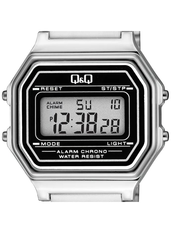 Q&Q Unisex Digital Watch, G17A-001JY, Silver Tone - Image 2