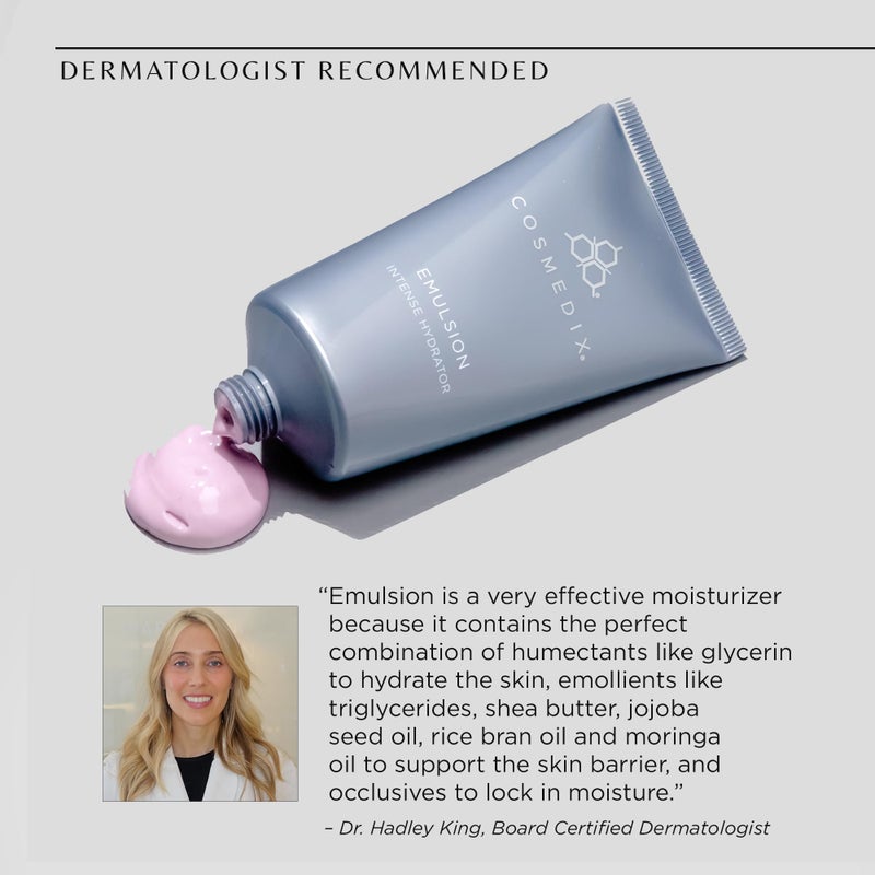 COSMEDIX Emulsion Intense Face Moisturizer for Women & Men - Ultra-Nourishing Hydrating Face Cream for Dry Skin & Redness - Shea Butter Lotion Facial Skin Care for Smoother, Radiant Glow - Image 4