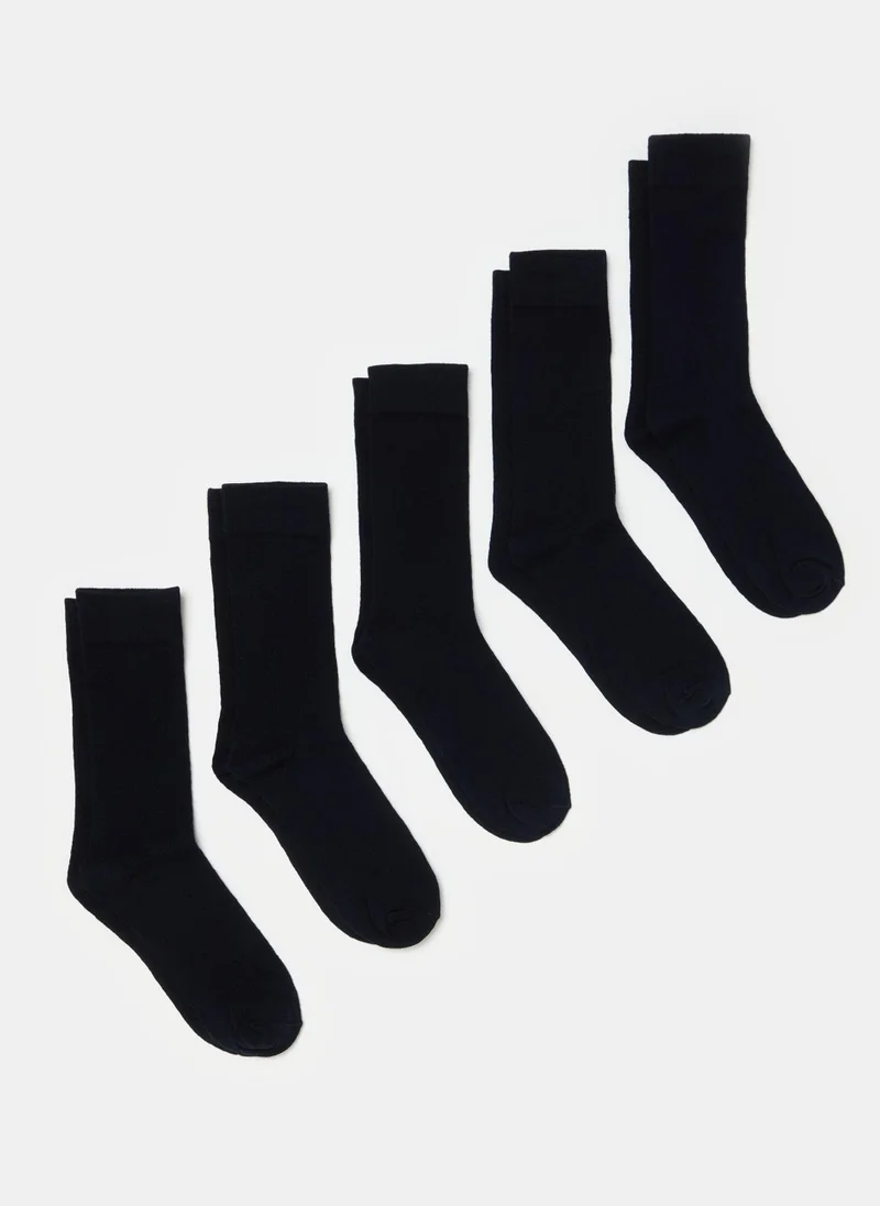 Ovs Five-pair pack mid-length stretch socks