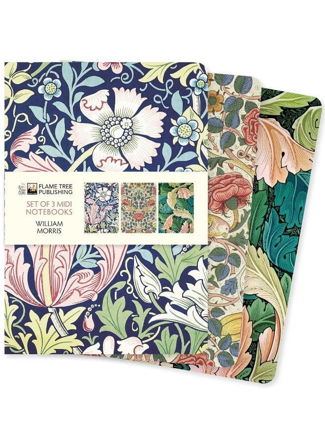 William Morris Set of 3 Midi Notebooks 