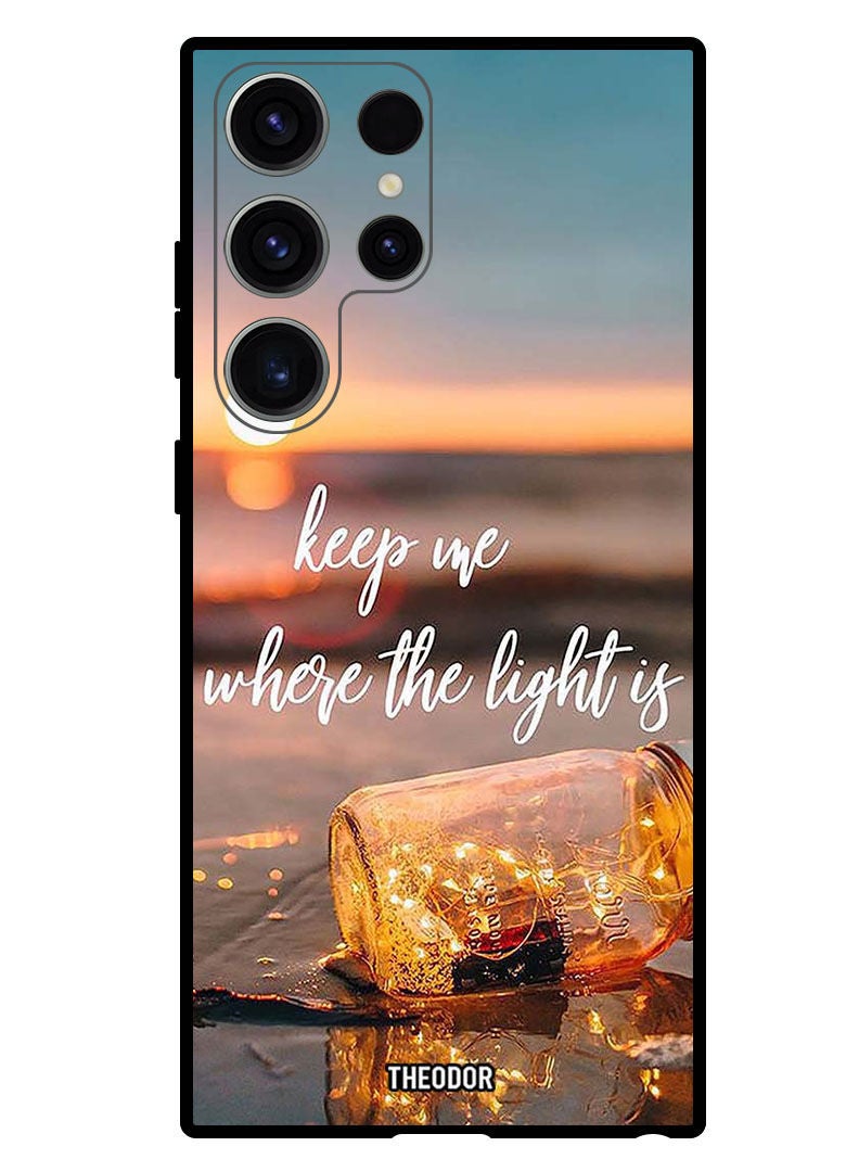 Theodor Protective Case Anti Scratch Shock Proof Bumper Cover For Samsung Galaxy S23 Ultra Keep Me Where The Light - Image 1